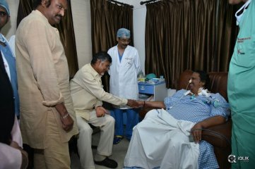 AP CM Chandrababu Naidu Met Dasari At KIMS Hospitals